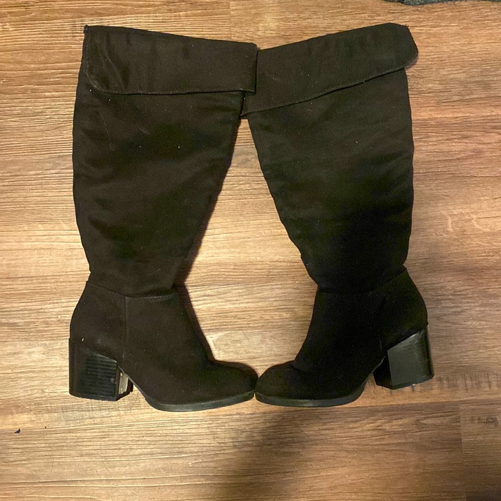 knee high boots platform pirate